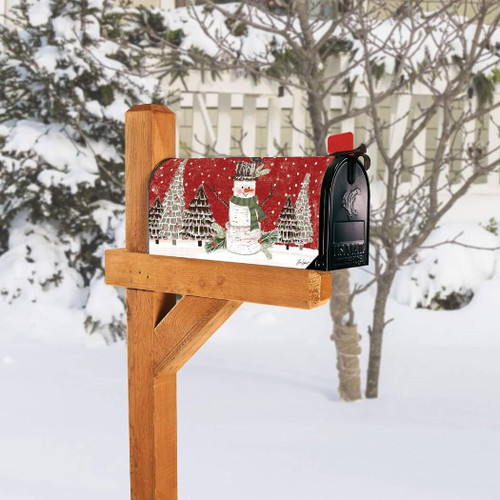 MailWraps Mailbox Cover, Woodsy Snowman