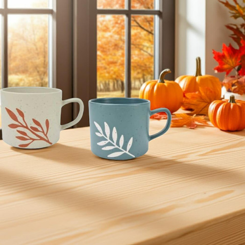 Boston Warehouse 18-ounce Mugs in Terra Verde, Set of 2