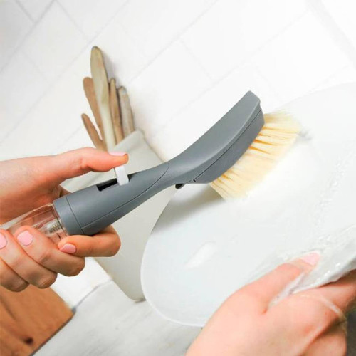 Full Circle FOMO Foam-Dispensing Dish Brush, Gray