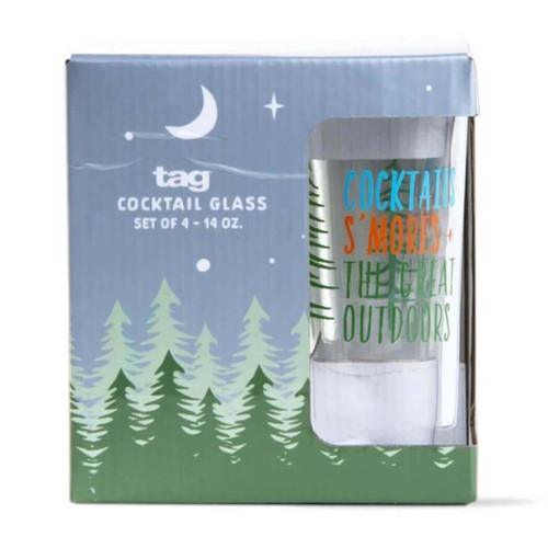 Tag Great Outdoors 14-Oz Drink Glass, Set of 4