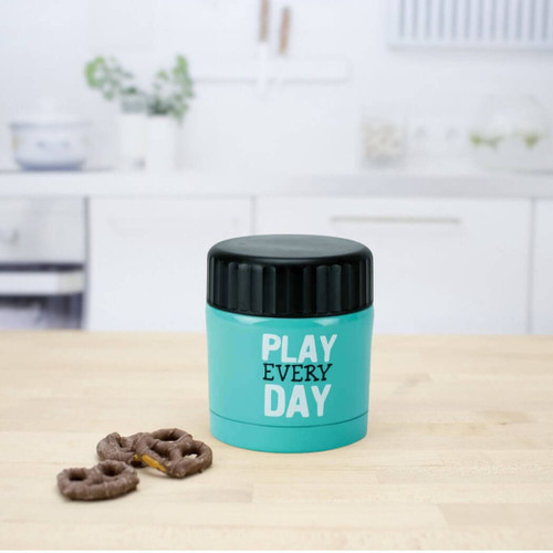 Boston Warehouse Insulated Stainless Steel Food Jar, Play Everyday
