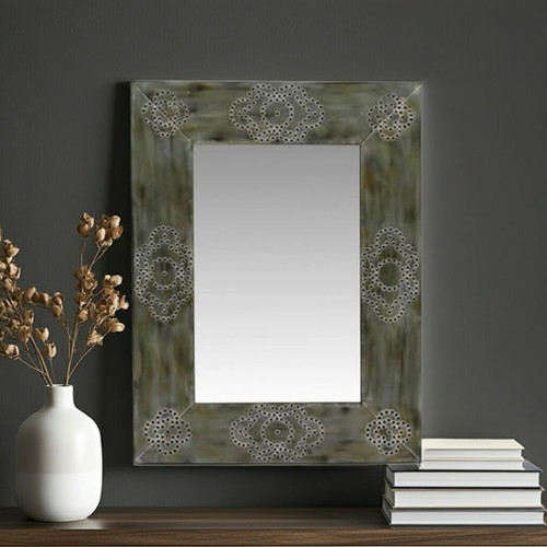 Foreside  Riveted Rectangular Mirror Foreside  Riveted Rectangular Mirror