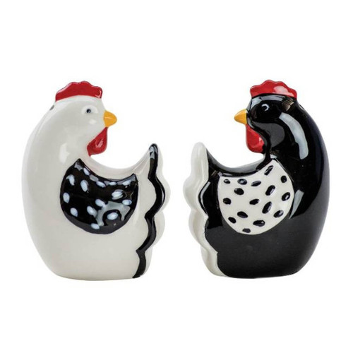 Boston Warehouse Salt and Pepper Shaker Set, Farmhouse Rooster