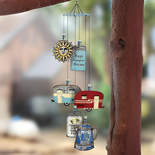 Sunset Vista Designs Camping and Jars Wind Chime Sunset Vista Designs Camping and Jars Wind Chime