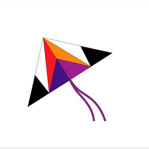 X-Kites 50" AirWave Nylon Delta Kite, Plasma