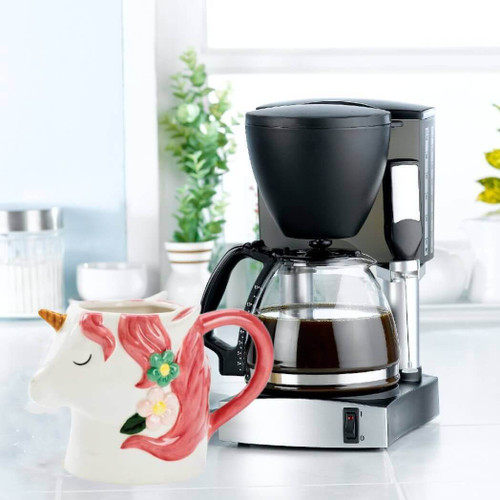 Boston Warehouse Flower Unicorn Mug, 18-Ounce