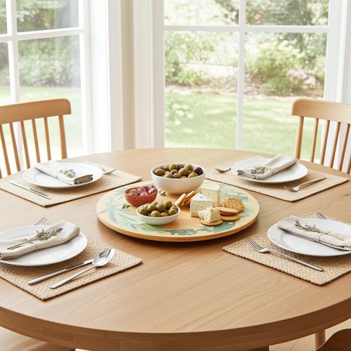 Boston Warehouse 12-Inch Bamboo Lazy Susan, Greenery Boston Warehouse 12-Inch Bamboo Lazy Susan, Greenery