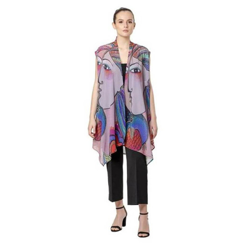 Laurel Burch Mikayla Sheer Long Vest