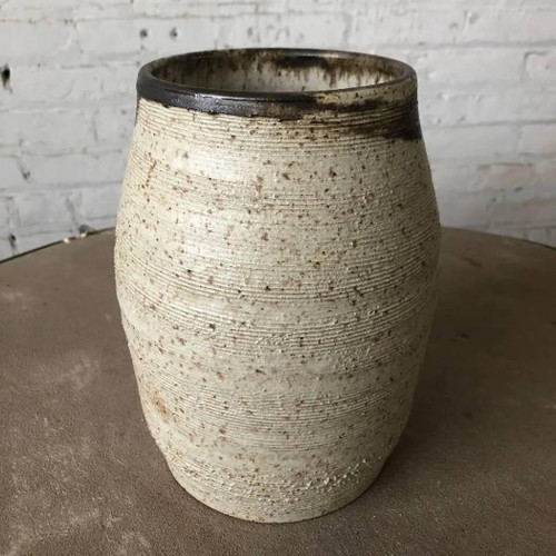 Gina DeSantis Ceramics Rhea Urn Vase, Sand