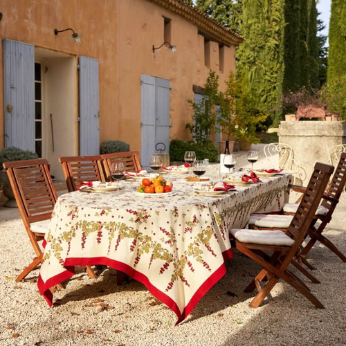 Couleur Nature Gooseberry Rectangular Tablecloth -71 x 128 