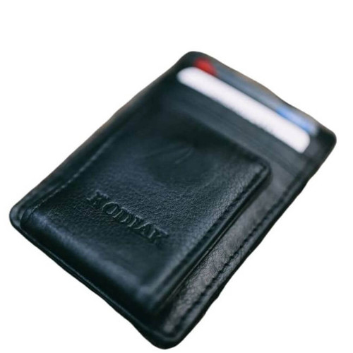 Kodiak Leather Money Clip, Black 