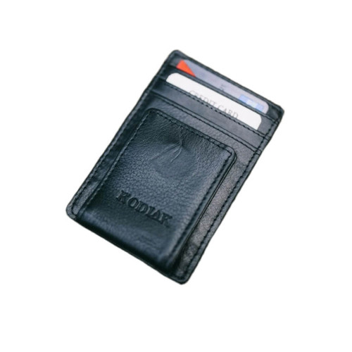Kodiak Leather Money Clip, Black