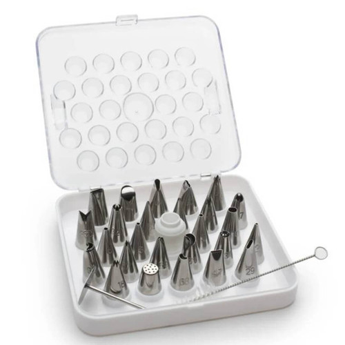 Fox Run 31-Piece Icing Set, plus plastic storage case