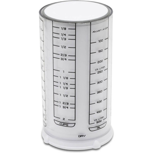 KitchenArt 2 Cup Adjust-A-Cup Measuring Cup, White