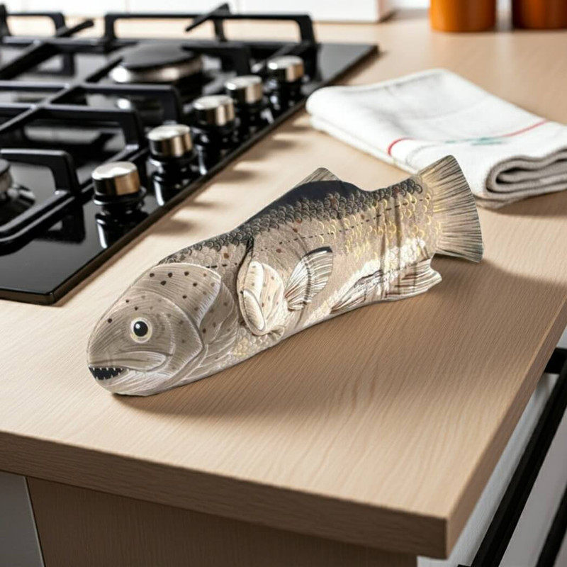 Boston Warehouse Decorative Salmon Oven Mitt Boston Warehouse Decorative Salmon Oven Mitt