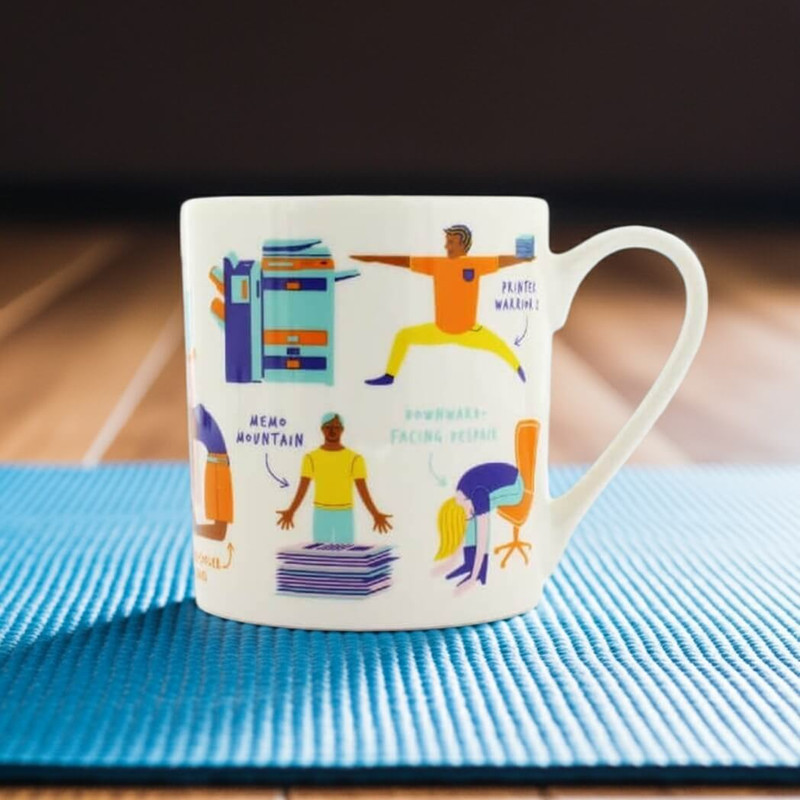 Ginger Fox Mug, Office Yoga Ginger Fox Mug, Office Yoga