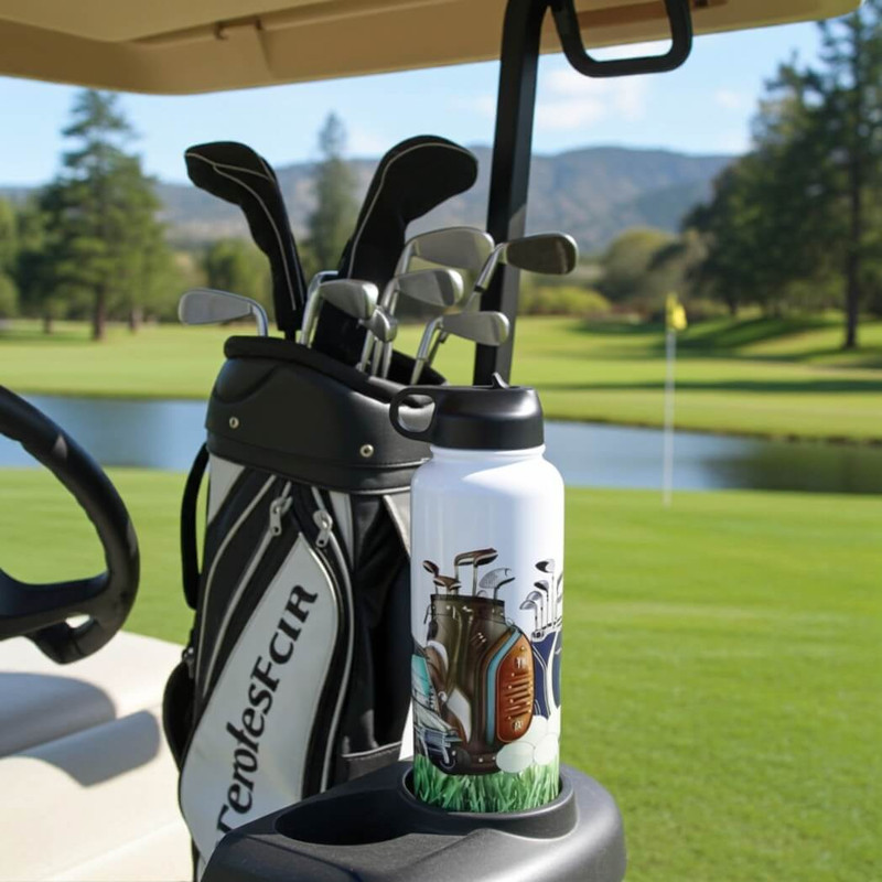 Designs by Robyn Golf 32-Oz Water Bottle with Flip Straw