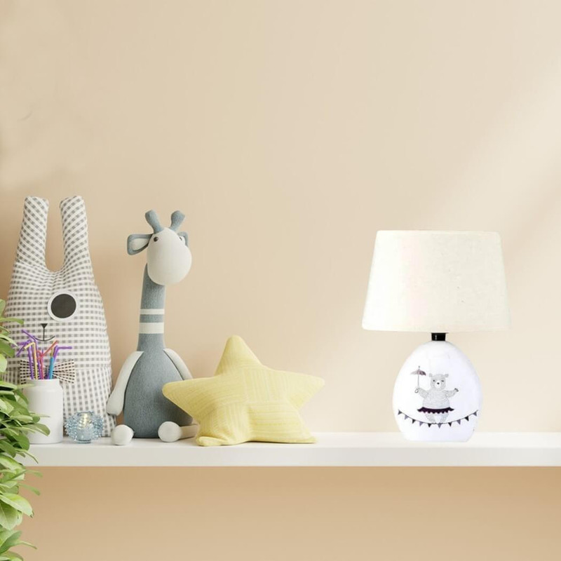 DEI Animal Print Nursery Lamp, Bear