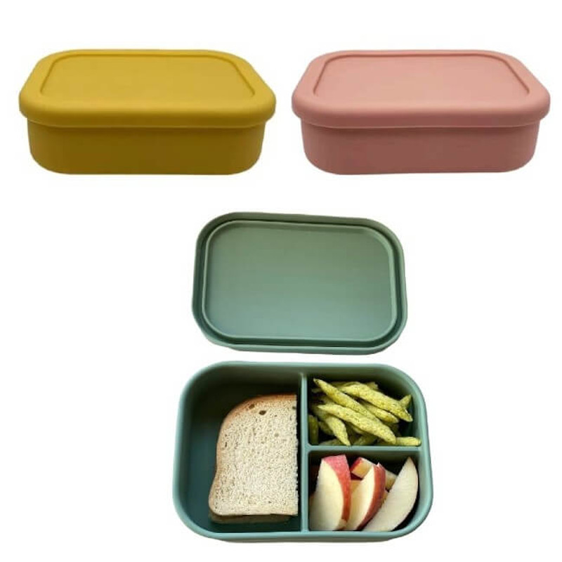 Ink & Fiber Designs Bento Box Silicone Lunch Box
