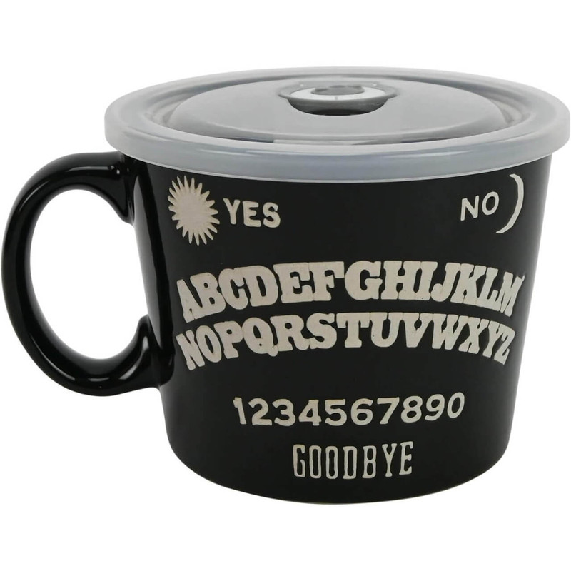 Boston Warehouse 20 Oz Souper Soup Mug with Lid, Spirit Board 