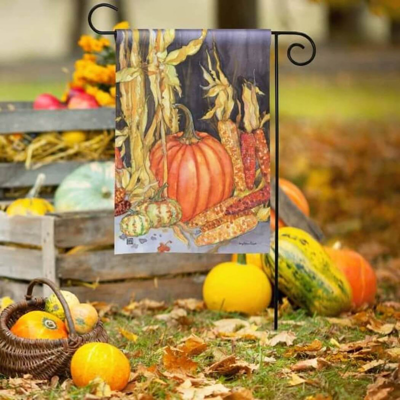 StudioM BreezeArt Pumpkin Maize Garden Flag