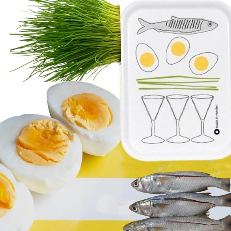 Rotordesign Serving Tray Herring and Egg Rotordesign Serving Tray Herring and Egg
