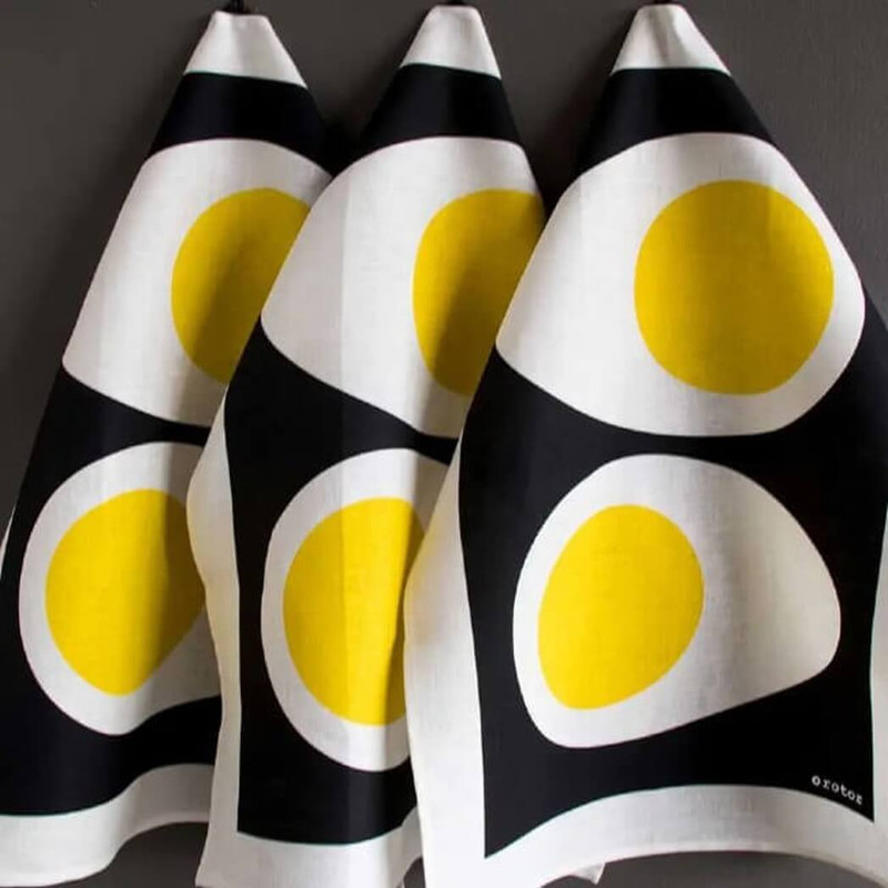 Rotodesigns Kitchen Towel, Egg Halves Rotodesigns Kitchen Towel, Egg Halves