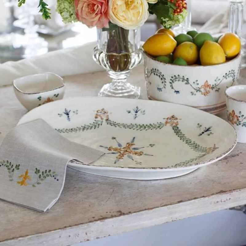 Arte Italica Medici Large Oval Platter- 20 x14 Inches Arte Italica Medici Large Oval Platter- 20 x14 Inches