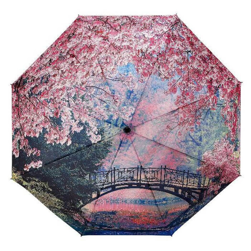 Galleria Enterprises Cherry Blossoms Folding Umbrella
