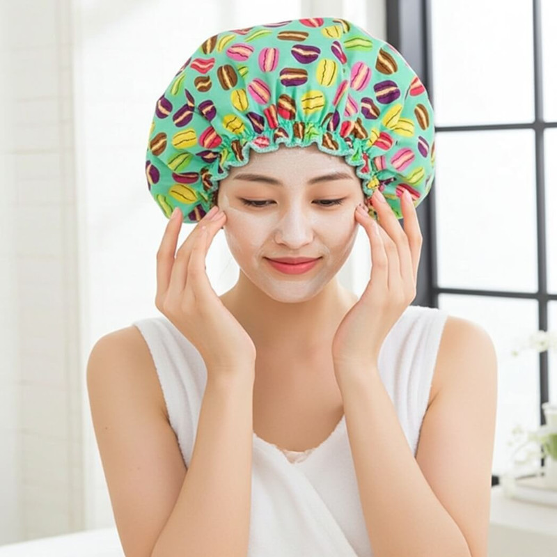 Gal Pal Bouffant Shower Cap, Macaroons