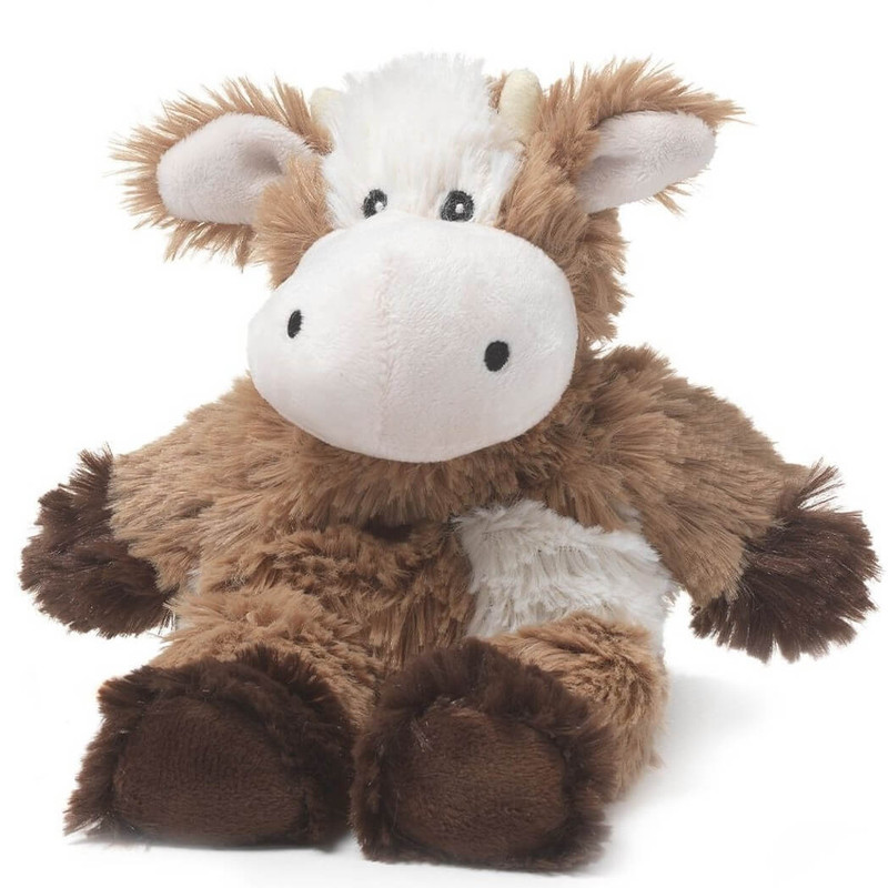 Warmies Microwavable Stuffed Brown Cow Jr.