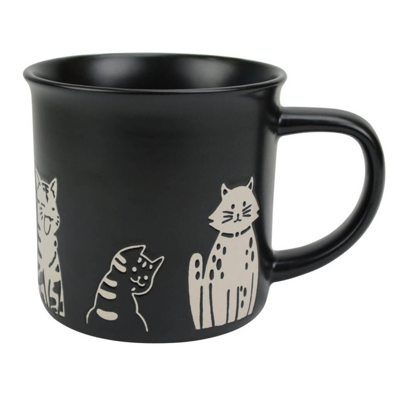 Boston Warehouse Black Cat Mug