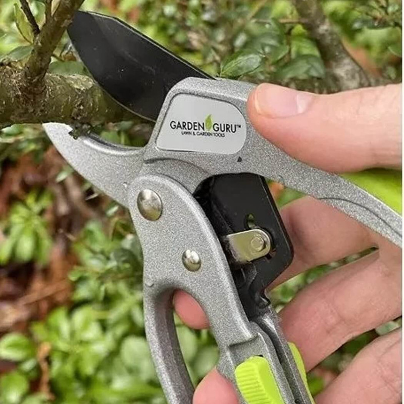 Garden Guru 2-in-1 Ratchet Hand Pruning Shears