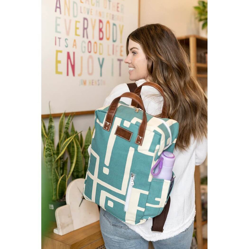 Maika Zippered Backpack with Laptop Compartment - Malibu