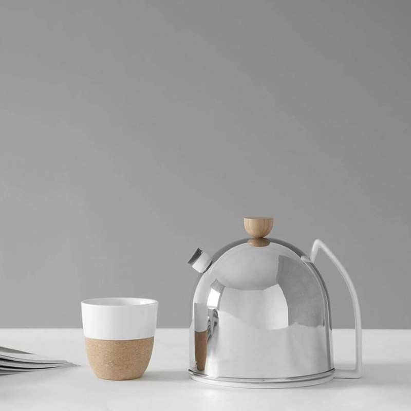 Viva Thomas Porcelain Teapot w/ Stainless Steel Cover & Infuser, 40oz
