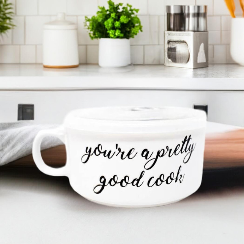 Boston Warehouse 22-Oz Souper Bowl Soup Mug & Lid, Pretty Good Cook Boston Warehouse 22-Oz Souper Bowl Soup Mug & Lid, Pretty Good Cook