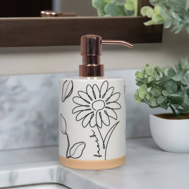 Young's Ceramic Human Nature Soap Pump Young's Ceramic Human Nature Soap Pump