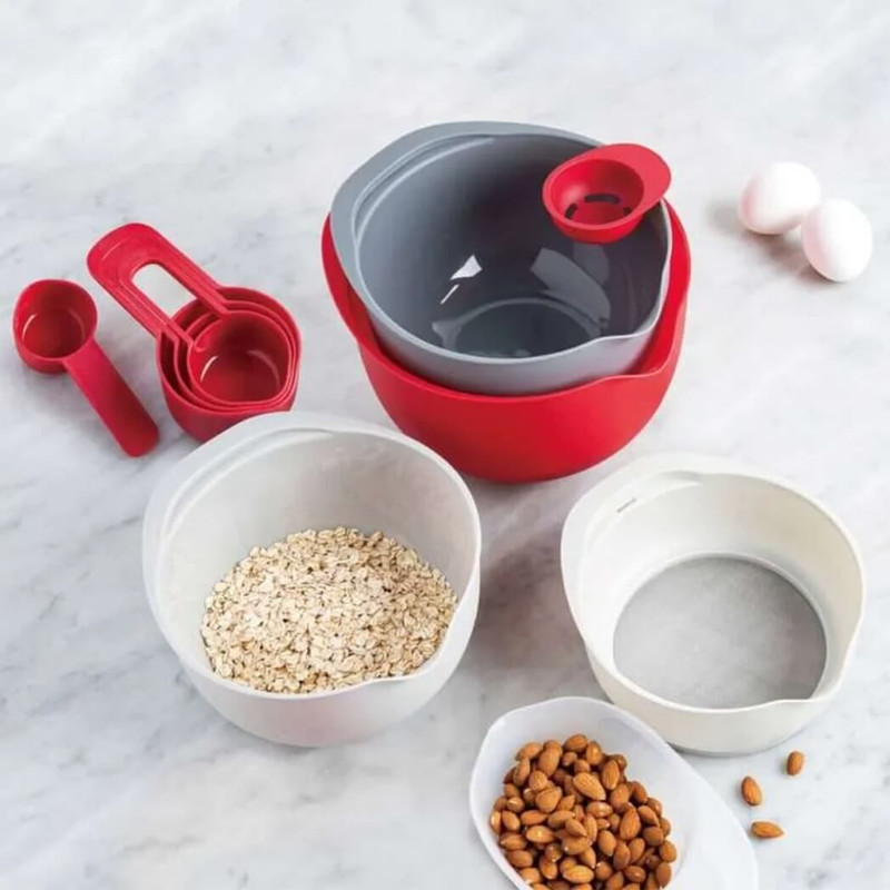 Norpro Nested Mixing Bowls and Measuring Cup 12-piece Set 