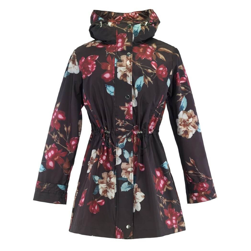 Galleria Botanical Raincoat, Black