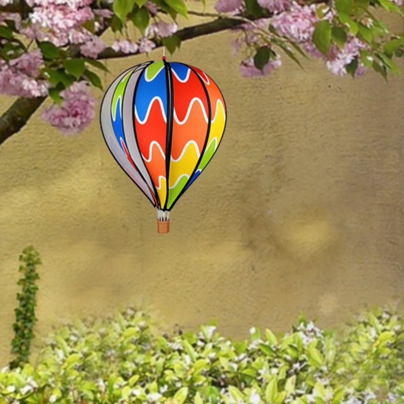 Premier Kites 22-in Hot Air Balloon Garden Spinner, Rainbow