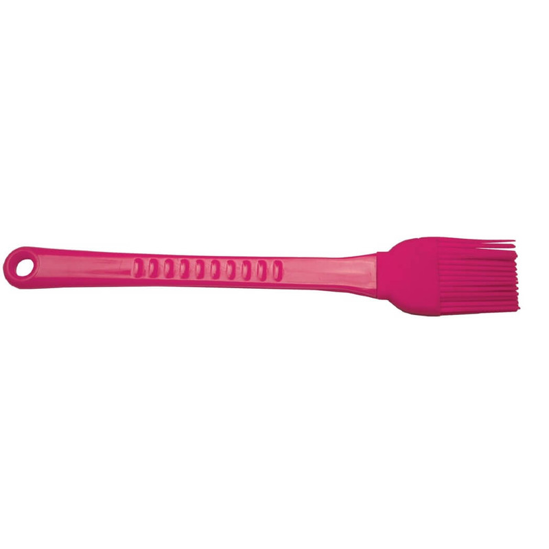 Fox Run Silicone Pastry Brush, Raspberry, 1.25" X 9"