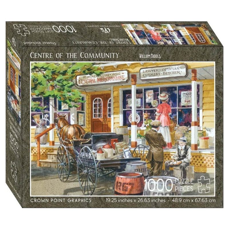 Crown Point Graphics 1000-Pc Jigsaw Puzzle, Centre of the Community