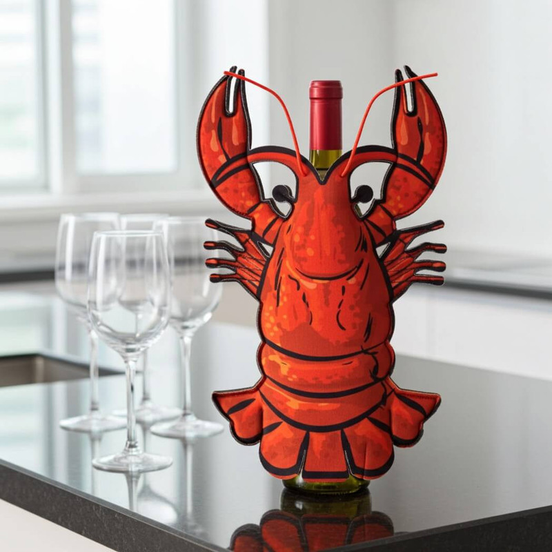 Boston Warehouse Lobster Wine Bottle Cover