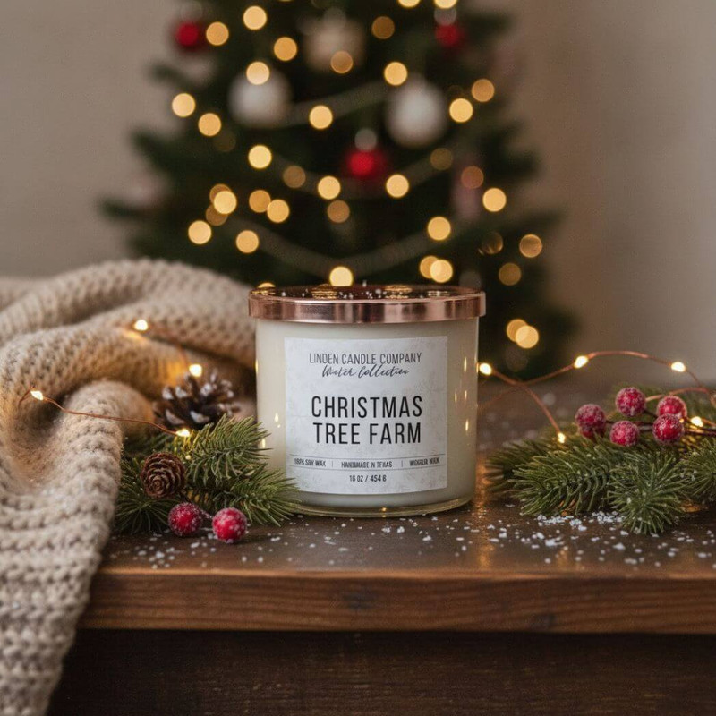 Linden Candle Company 16-oz Christmas Tree Farm Soy Candle