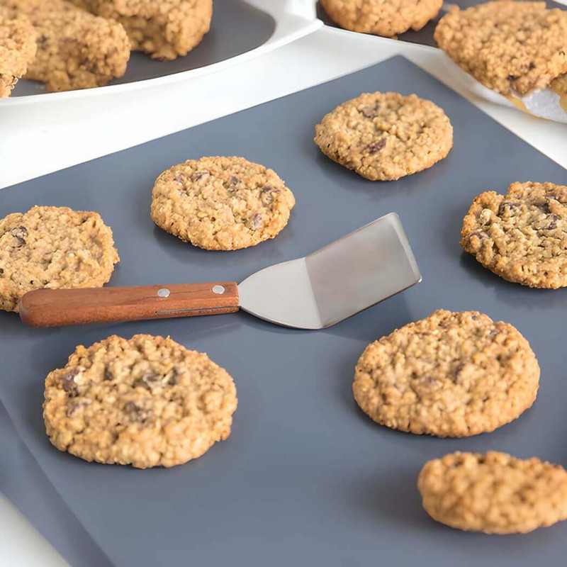 Fox Run Cookie Spatula, Stainless Steel with Wood Handle, 7"