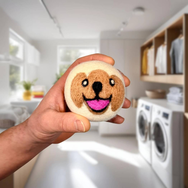 Porter Lee's Organic Wool Dryer Ball-Biscuit the Pup