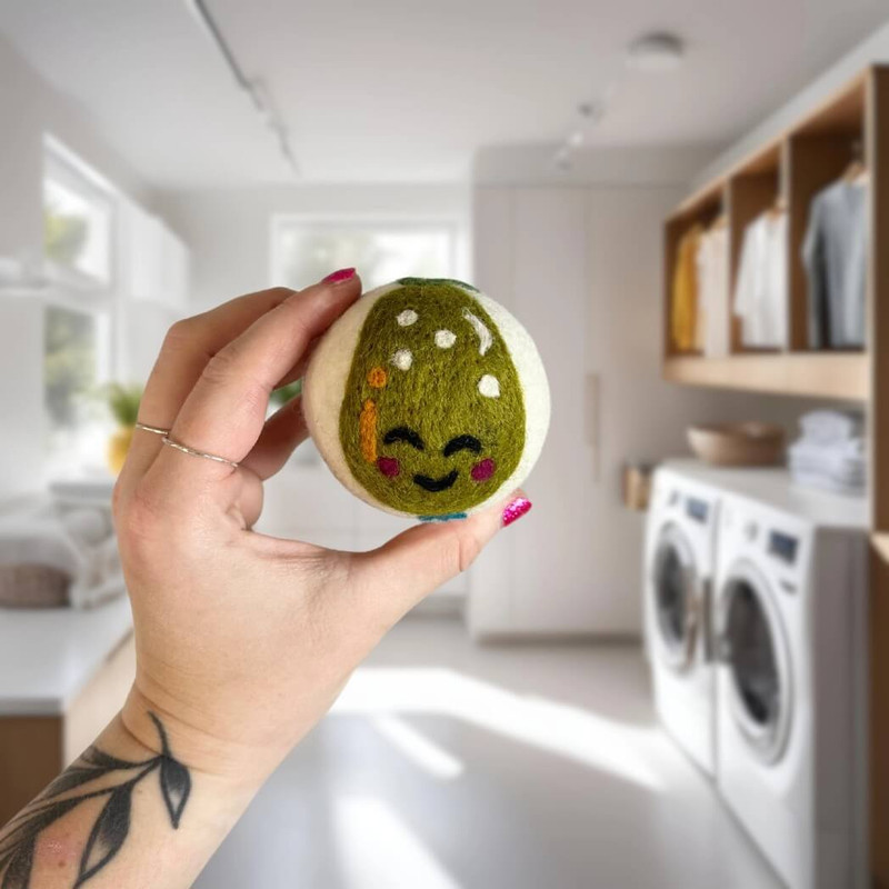 Porter Lee's Organic Wool Dryer Ball-Peary Cute