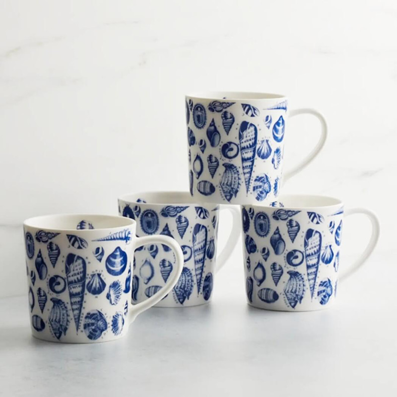 Caskata Shells Mug Set of 4