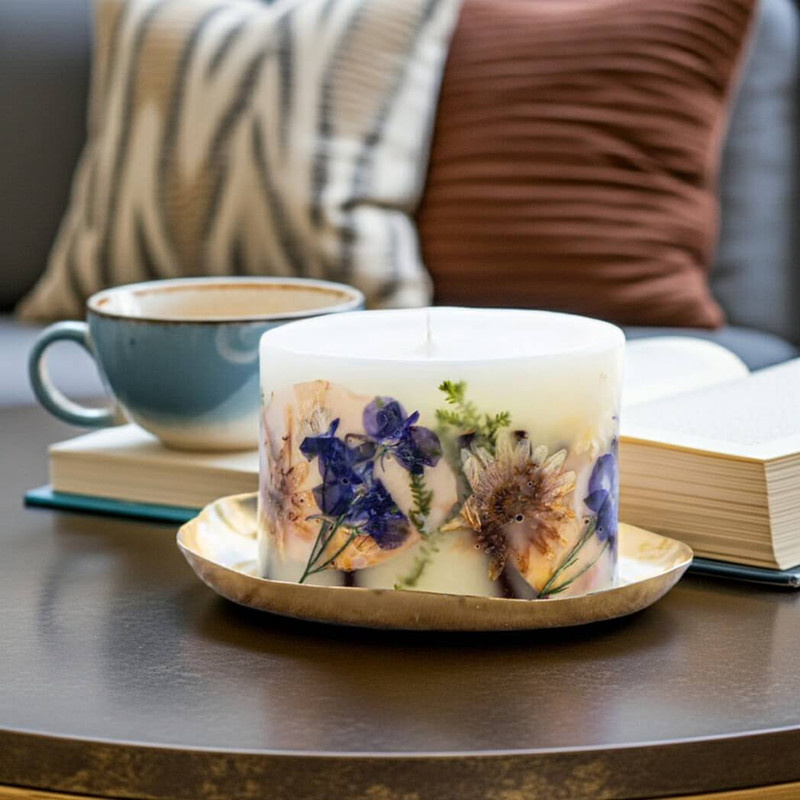 Rosy Rings Petite Botanical Candle - Vanilla Rain