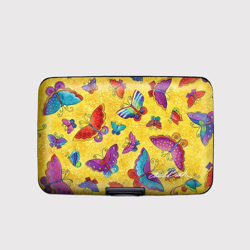 Monarque Armored Wallet, Laurel Burch Flutterbyes
